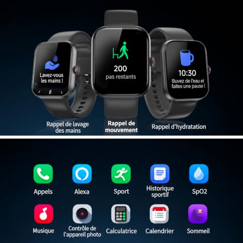 Thumbnail 7 de uaue Montre connectée avec écran 1,91″
