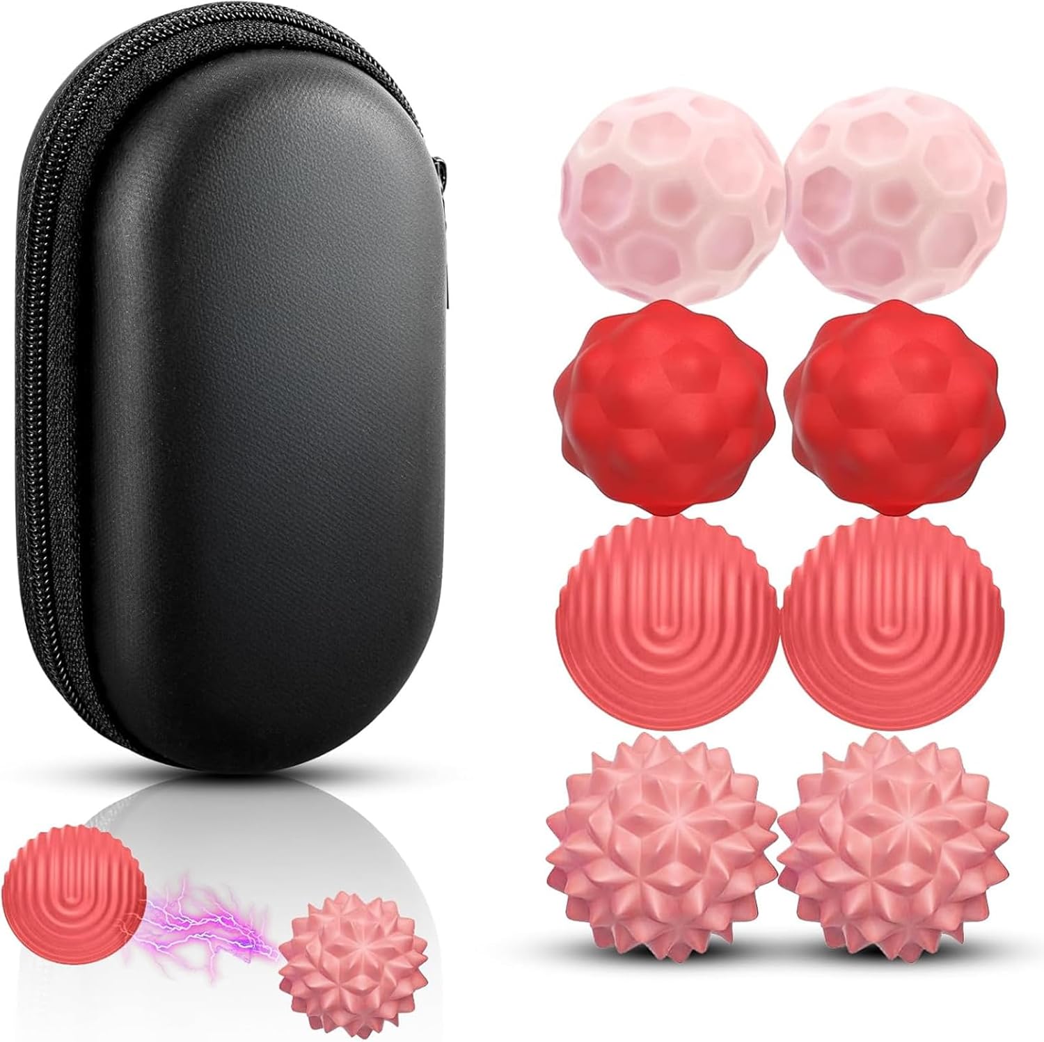 Thumbnail 6 de JoyJoyful 8 PCS Magnetic Balls Fidget Toy – Silicone Textured Magnets for Stress Relief