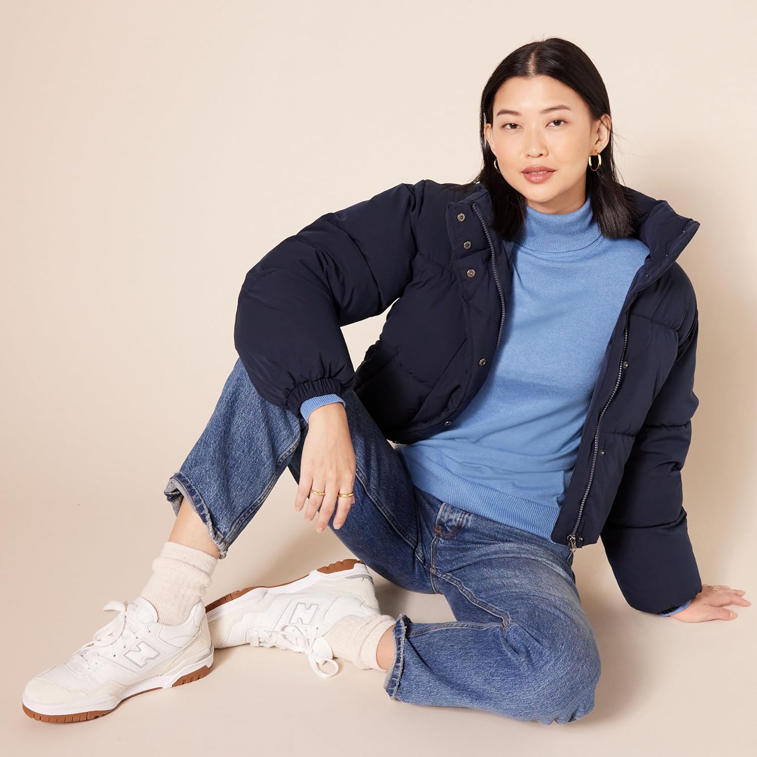 Thumbnail 3 de Amazon Essentials Damen Rollkragenpullover mit langem Arm – leichter Baumwollmix, klassischer Schnitt