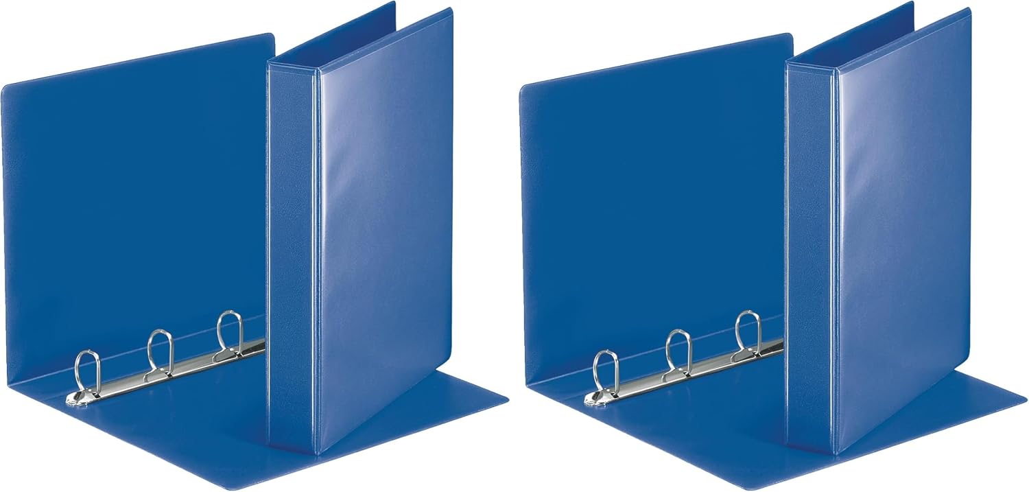 Detalle 2 de Esselte Lot de 10 Classeurs à anneaux personnalisables, format A4, rouge, 30 mm, 4 anneaux