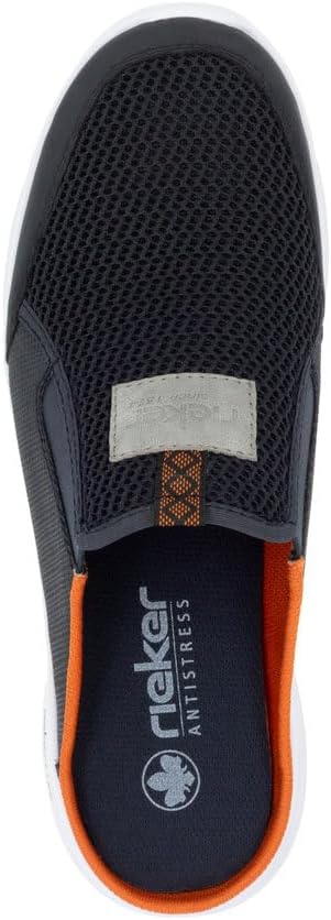 Detalle de Rieker Herren Slipper B7390 – bequeme Slip-On Halbschuhe aus Kunstleder