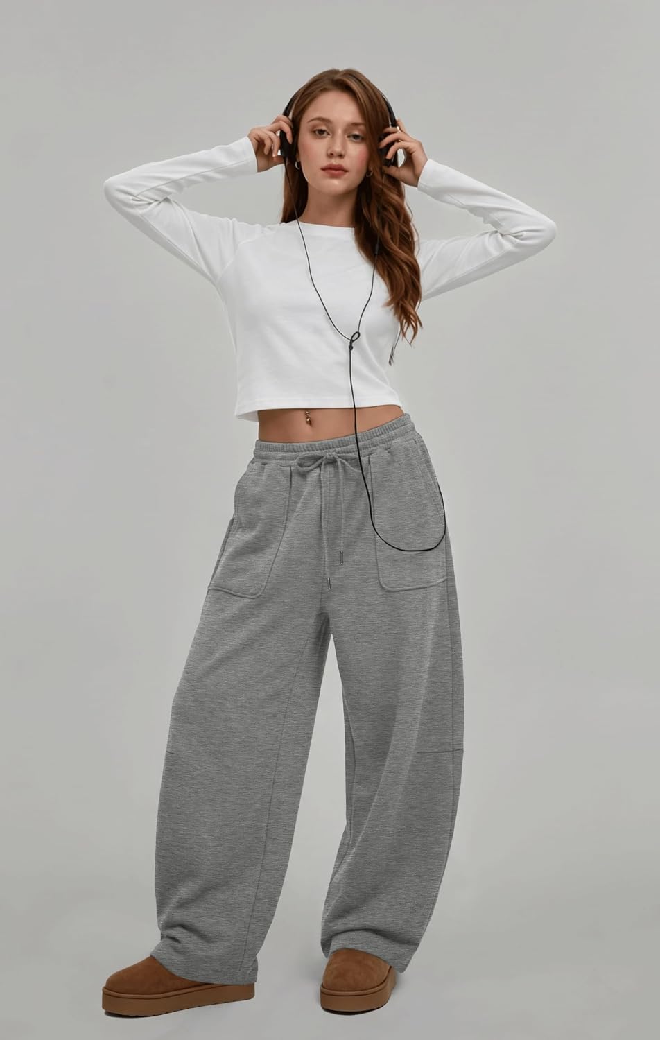 Detalle de JUICICI Barrel Sweatpants, Cotton-Polyester Blend