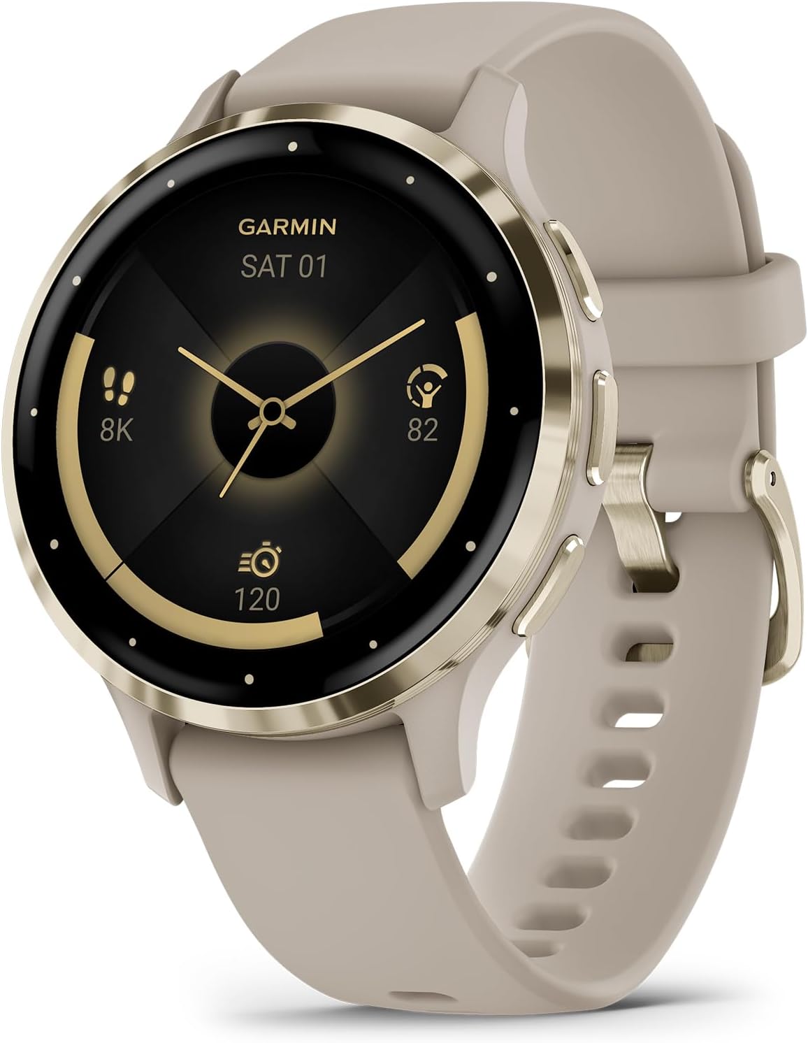 Detalle de Garmin Venu 3S, Premium Fitness Smartwatch — 41mm in French Gray