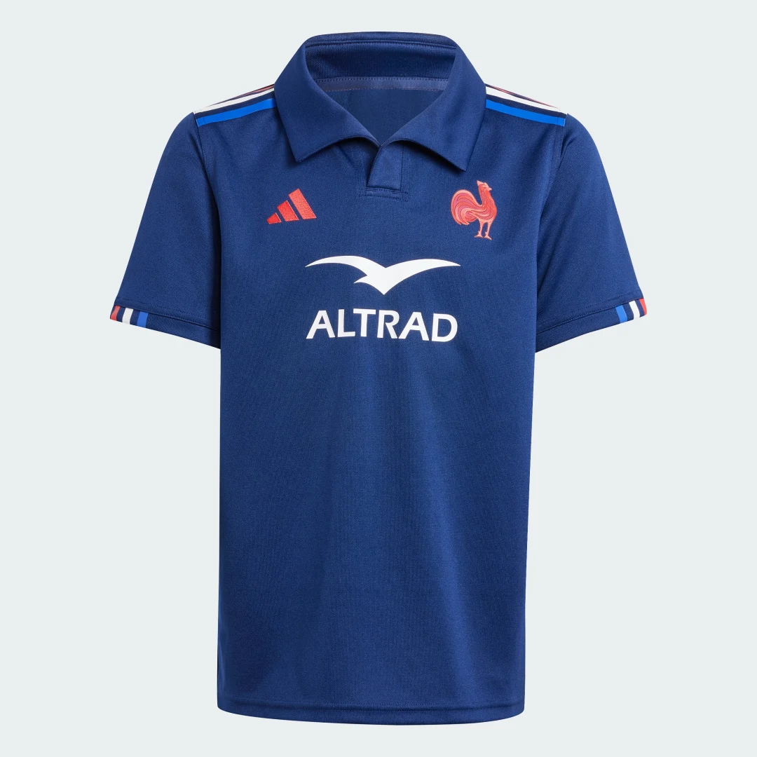 Detalle de Adidas Camiseta primera equipación Francia Rugby (Adolescentes) 🏉