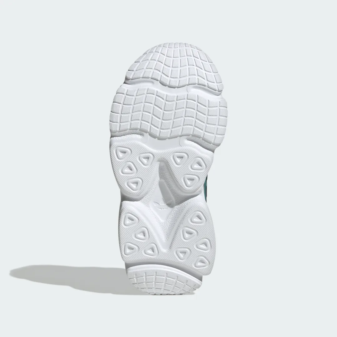 Detalle de Ozmillen Elastic Lace Shoes Kids de Adidas – gris