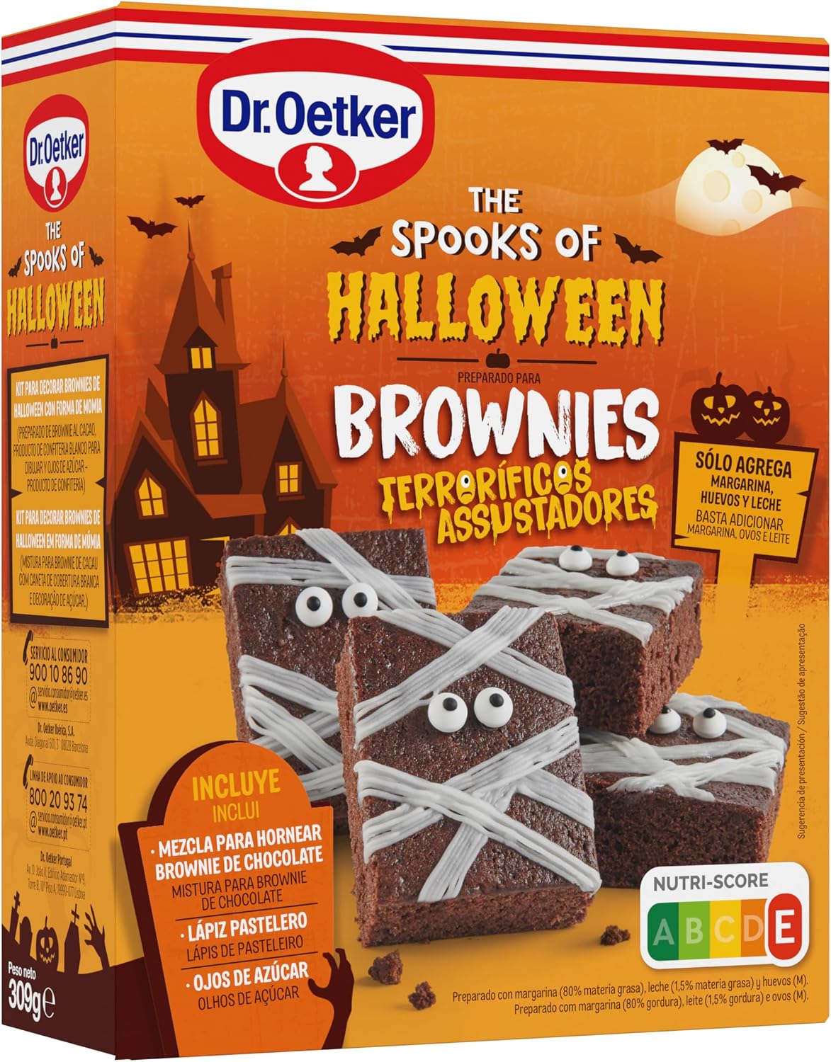 Detalle 1 de DR. OETKER Kit de Brownies de Halloween 🍫 Deer