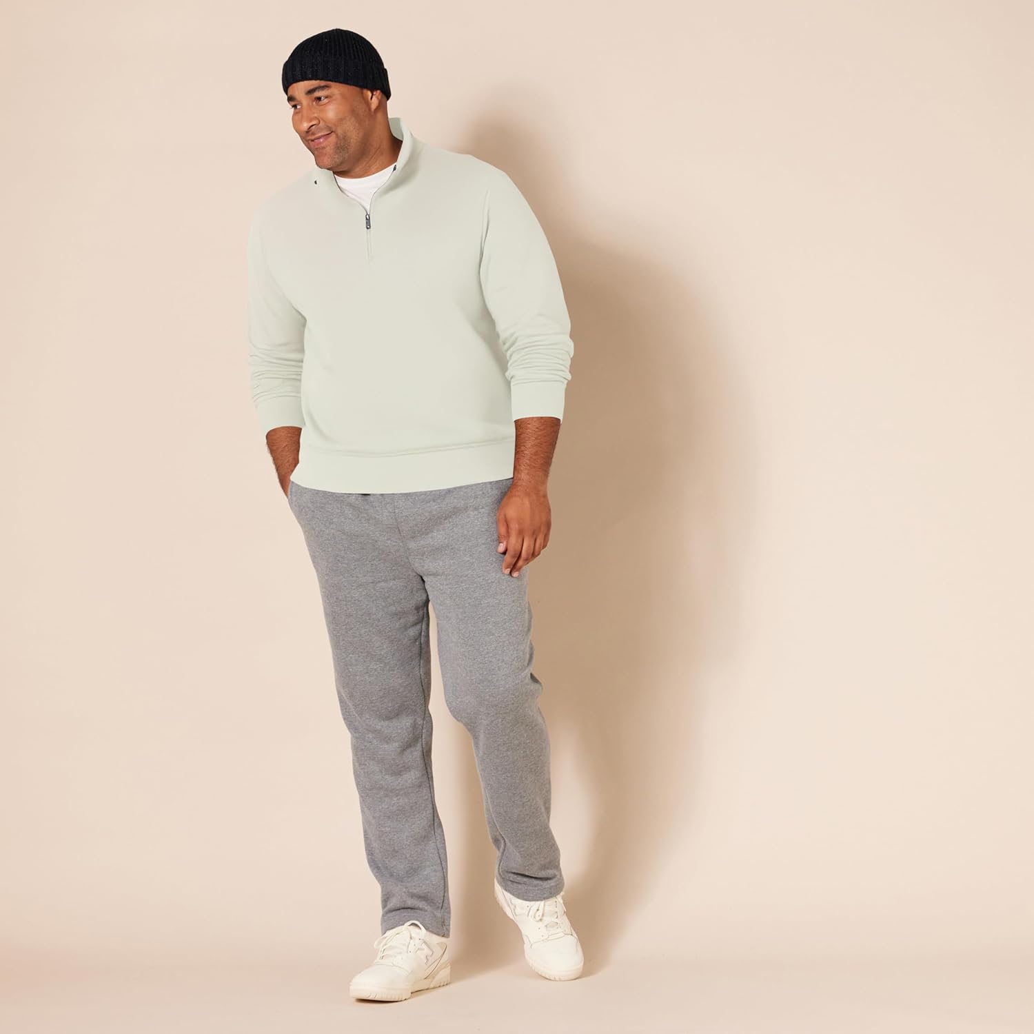 Thumbnail 6 de Amazon Essentials Herren Langärmliges Fleece-Sweatshirt mit Viertelreißverschluss