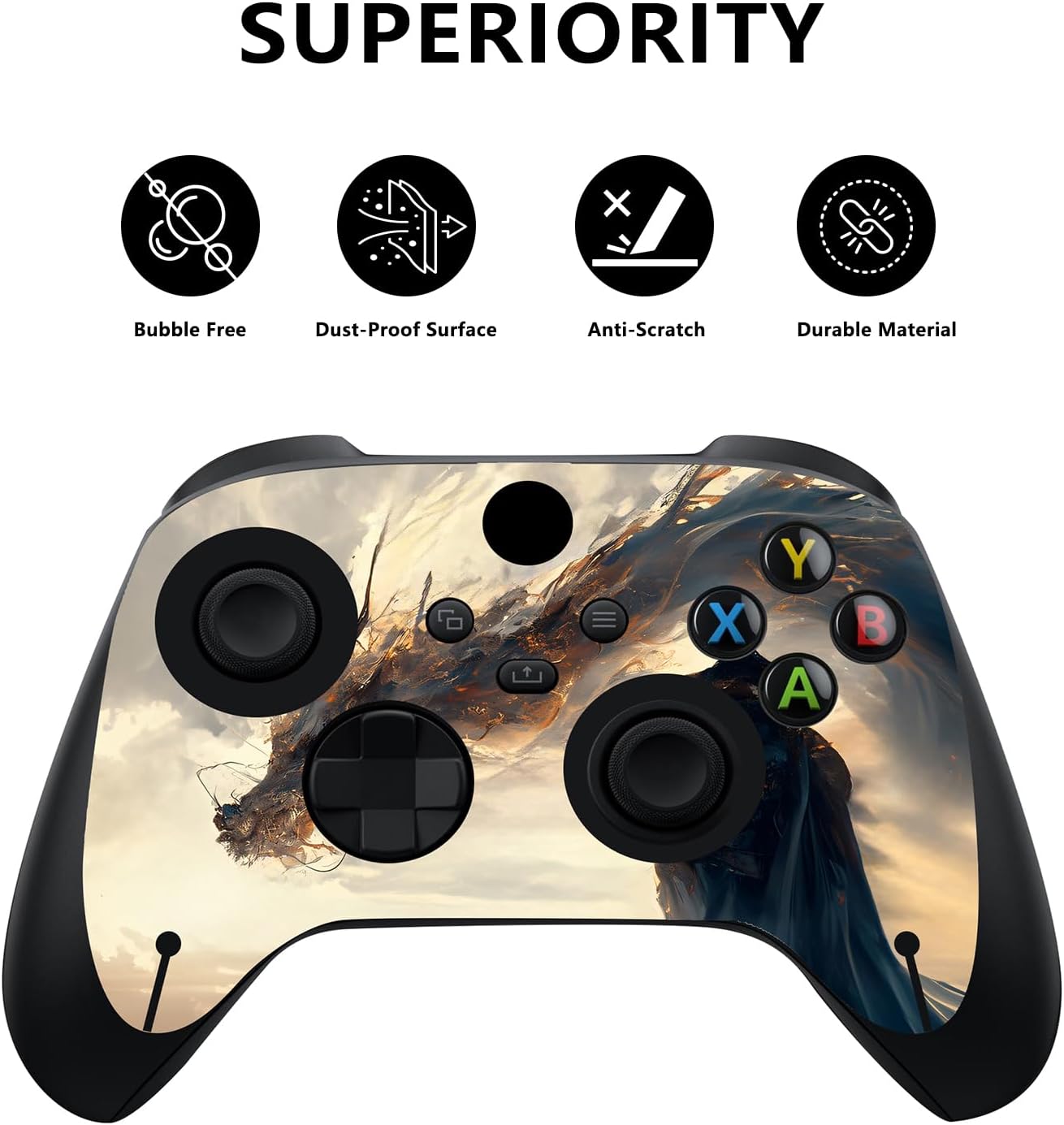 Thumbnail 1 de playvital Custom Vinyl Skins for Xbox Series X (Console & Controller) – Cloudwalker’s Encounter wrap decals