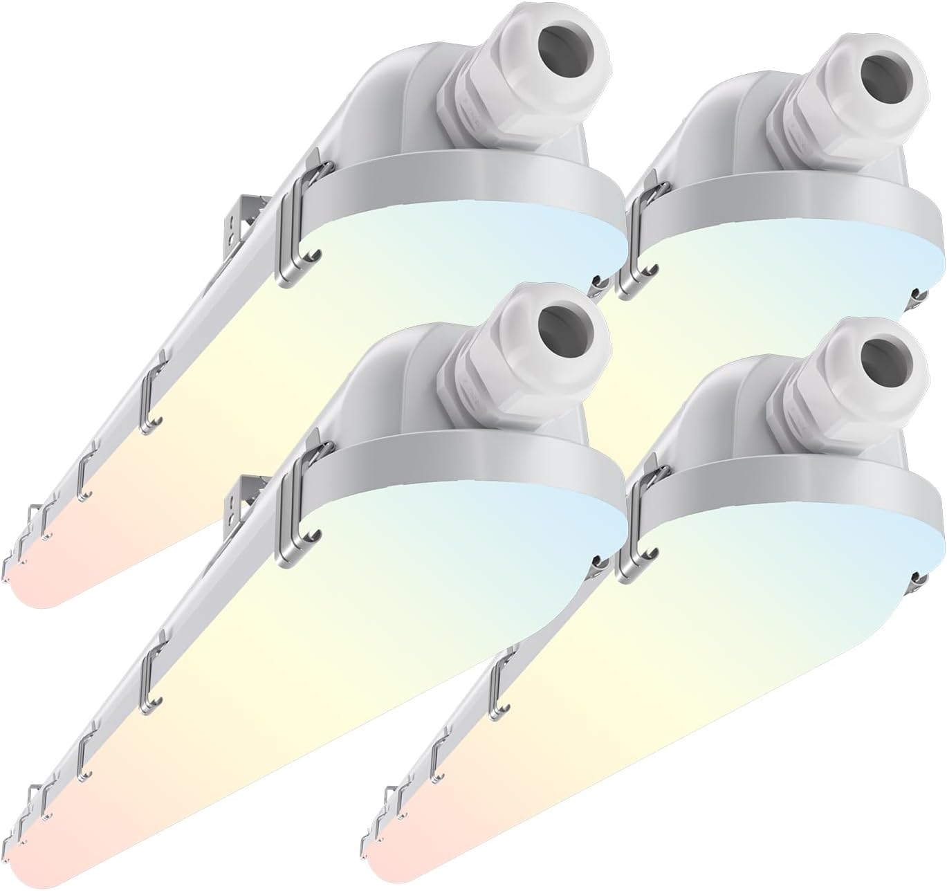 Detalle de G GJIA GGJIA-H2515 4 ft LED Vapour-Tight Light, 4-Pack, IP65