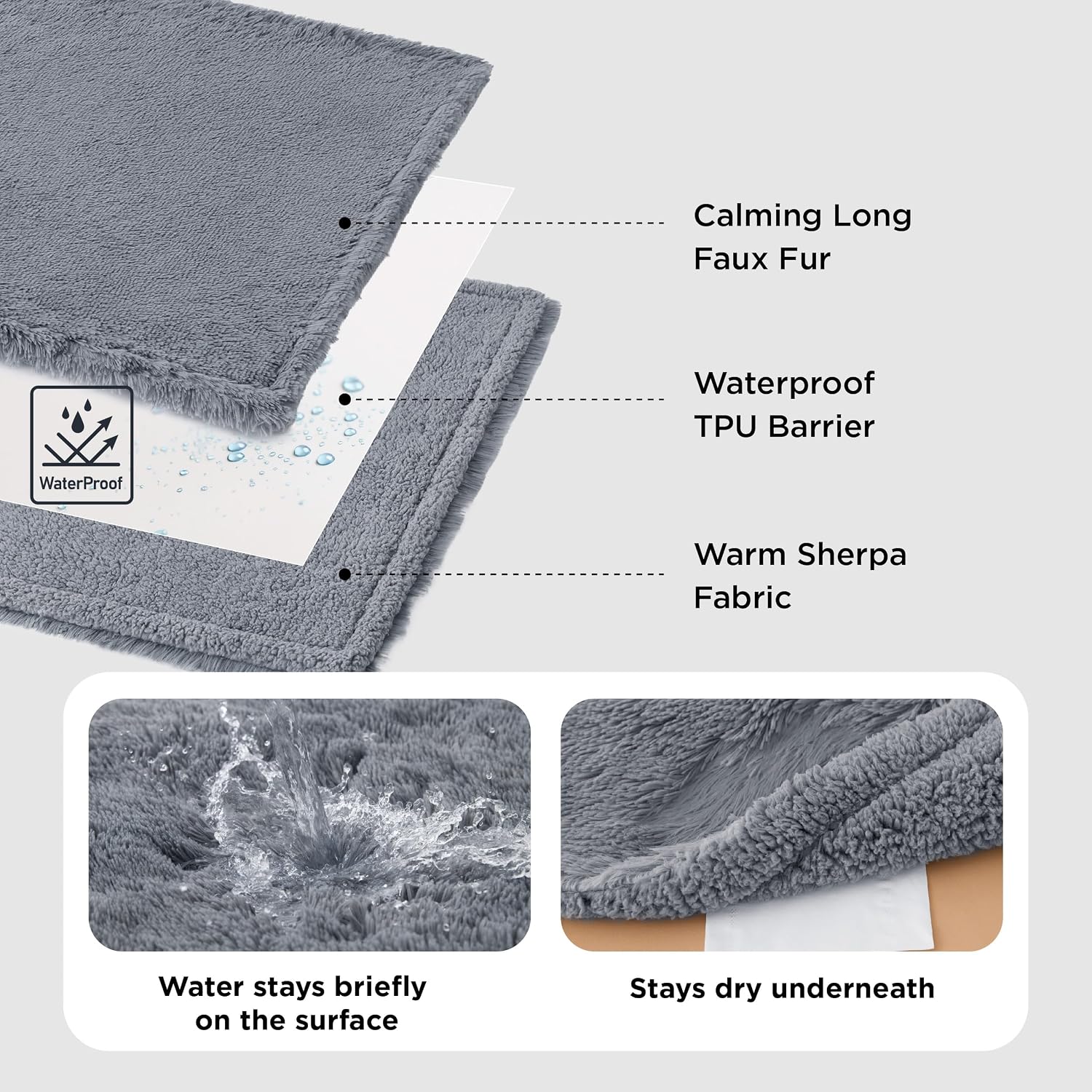 Detalle 2 de BEDSURE Hundedecke 60 x 80 cm