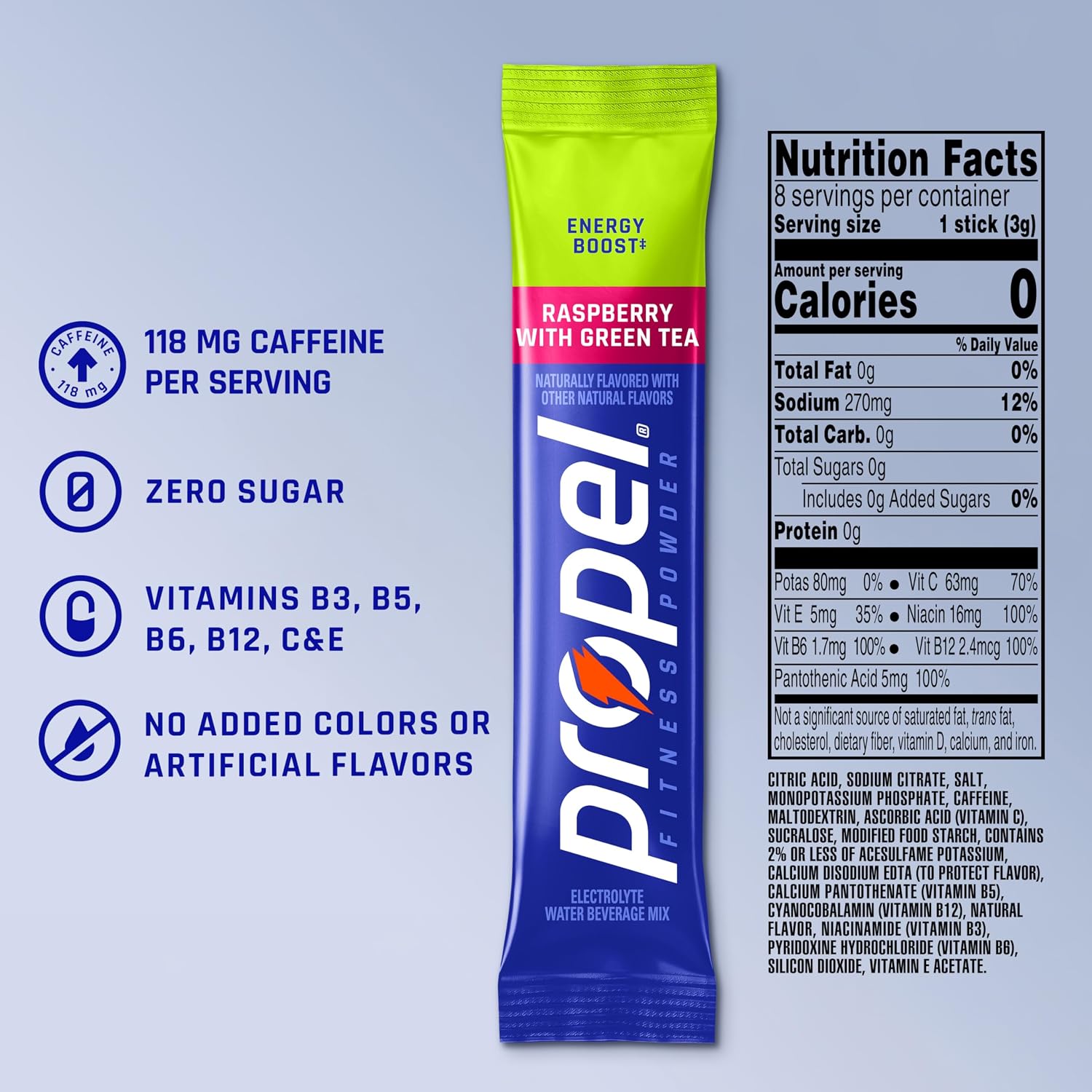 Detalle 2 de Propel Electrolyte Powder 96 Servings