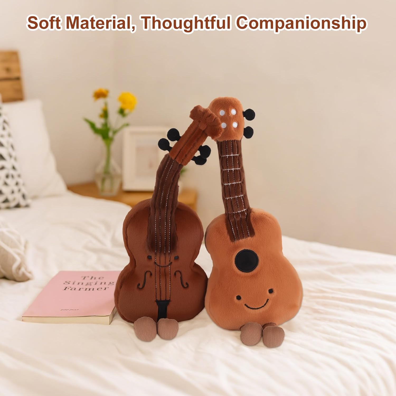 Thumbnail 5 de Cute Guitar Plushie Toy — Musical Plush Doll for Cozy Rooms and Gifts