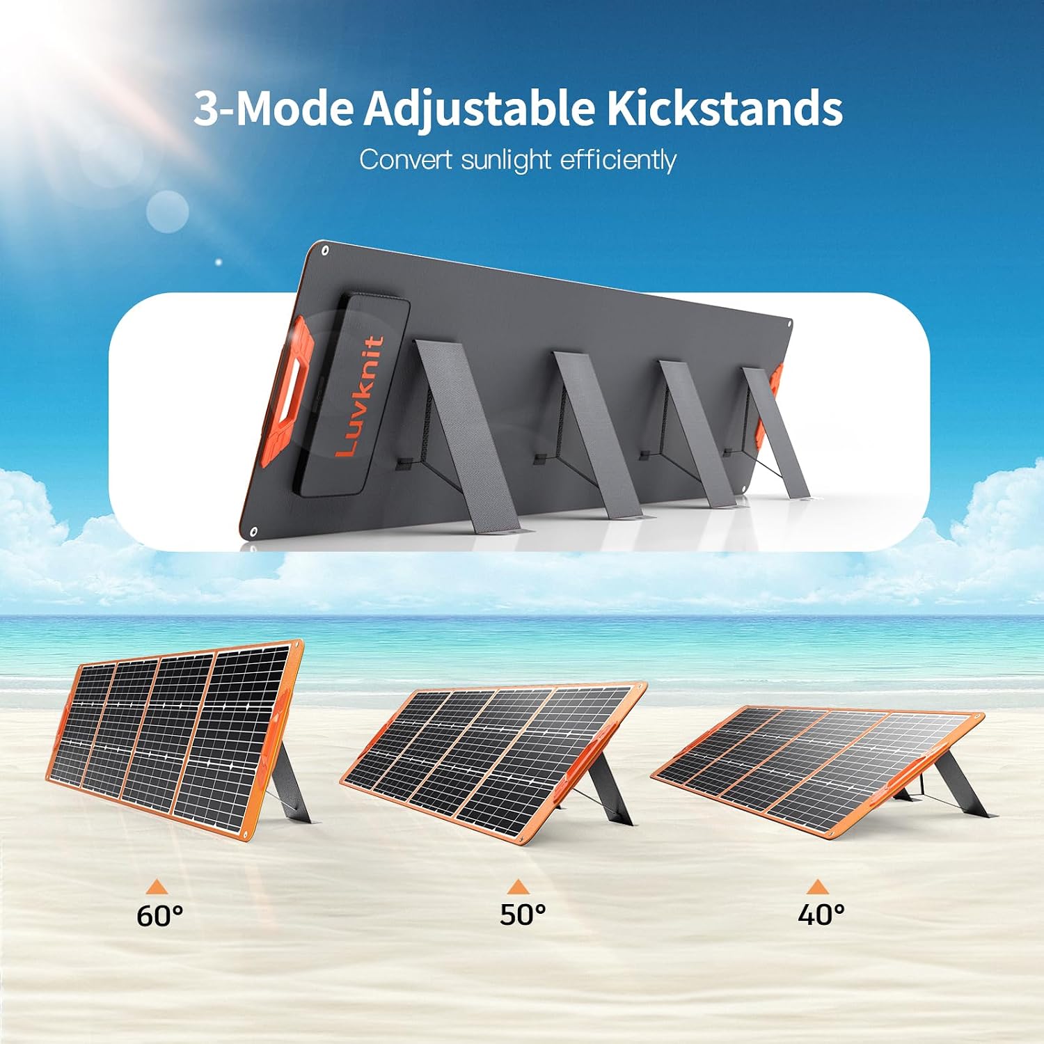 Thumbnail 5 de 200W Portable Solar Panel for Power Station ⚡