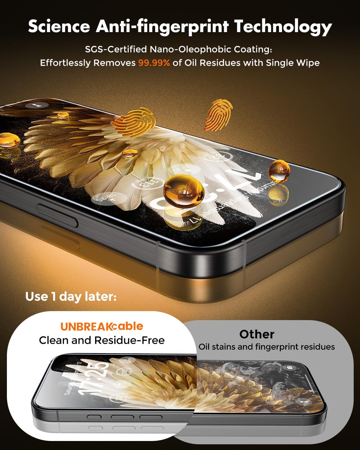 Thumbnail 5 de UNBREAKcable iPhone 15 Pro Screen Protector 3-Pack