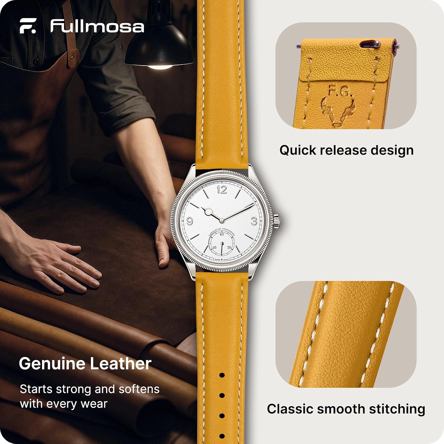Detalle 2 de Fullmosa Cinturino 22mm per smartwatch 🕒
