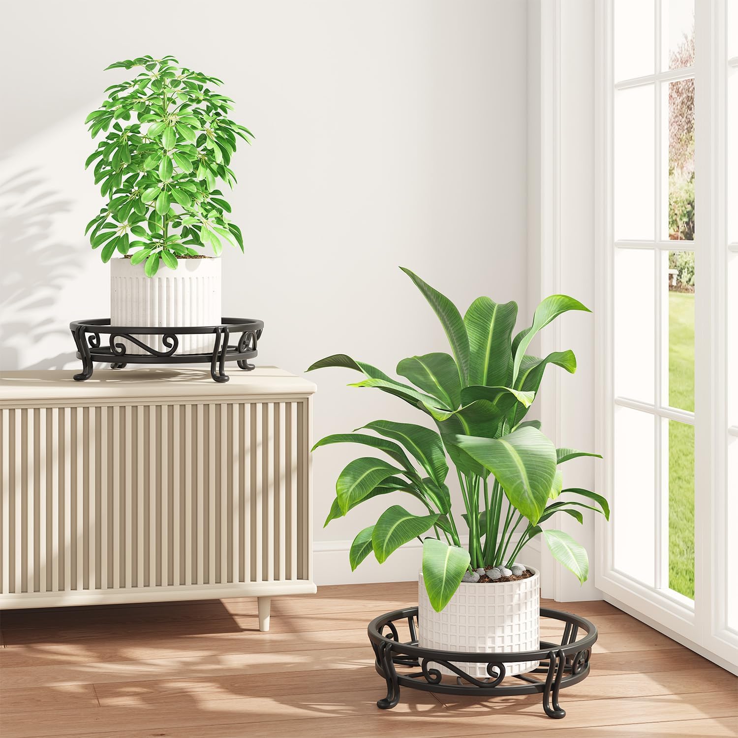 Detalle de iDavosic.ly Metal Plant Stands, 11-Inch