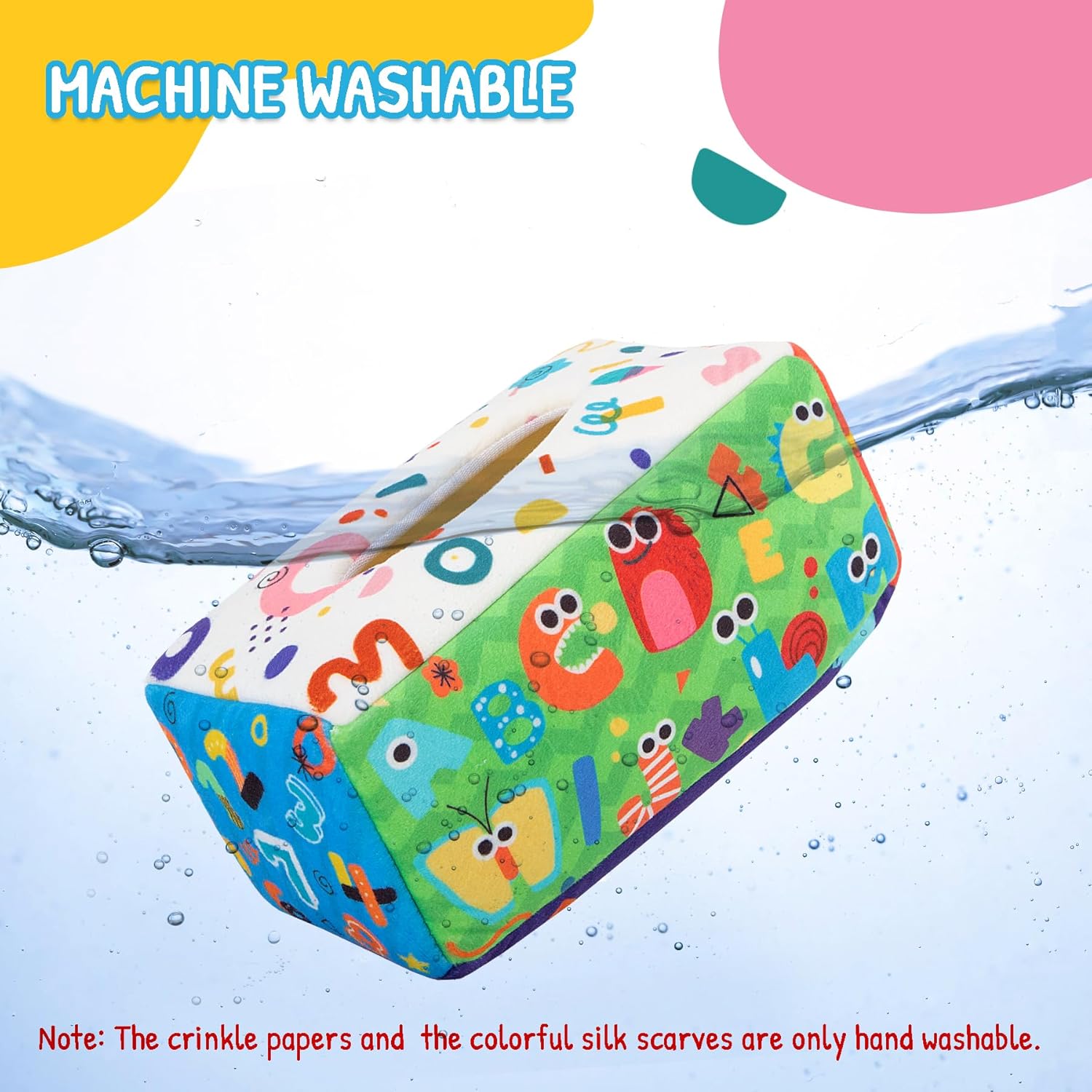 Detalle 2 de URMYWO Baby Tissue Box Toy (Montessori Crinkle Sensory Toy for 6–12 Months)