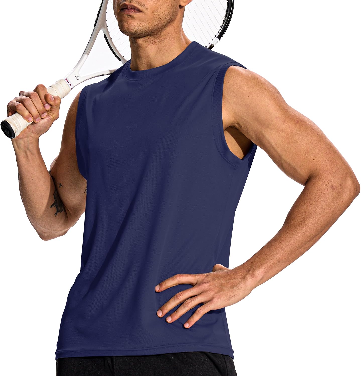 Detalle de Hioutdoor Men's Sleeveless Training Tank — 3 or 5 Pack Performance Tops