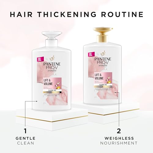 Detalle de Pantene Lift'N'Volume Thickening Shampoo with Biotin – 1L