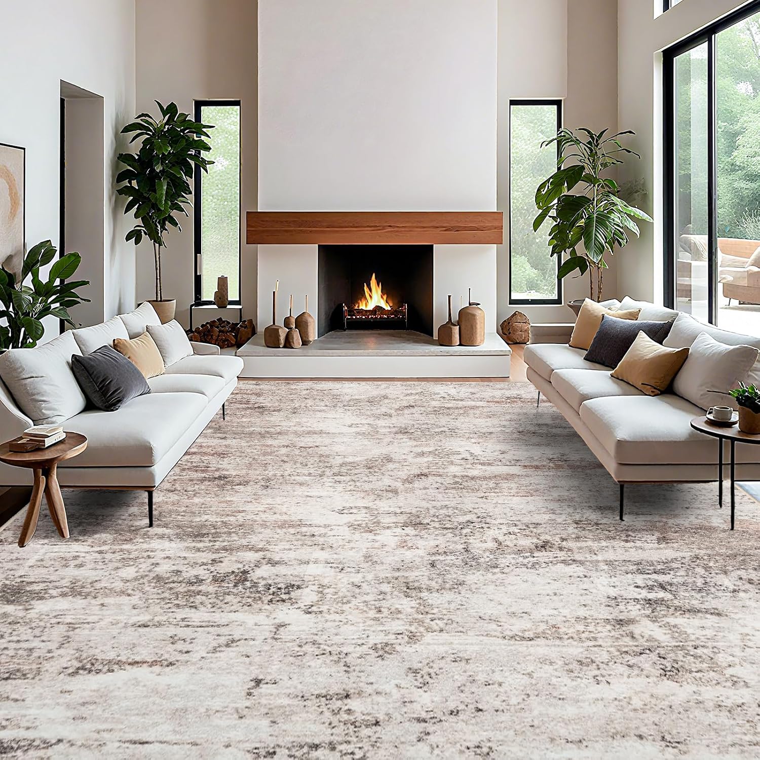 Detalle de Washable Abstract Area Rug 12x15