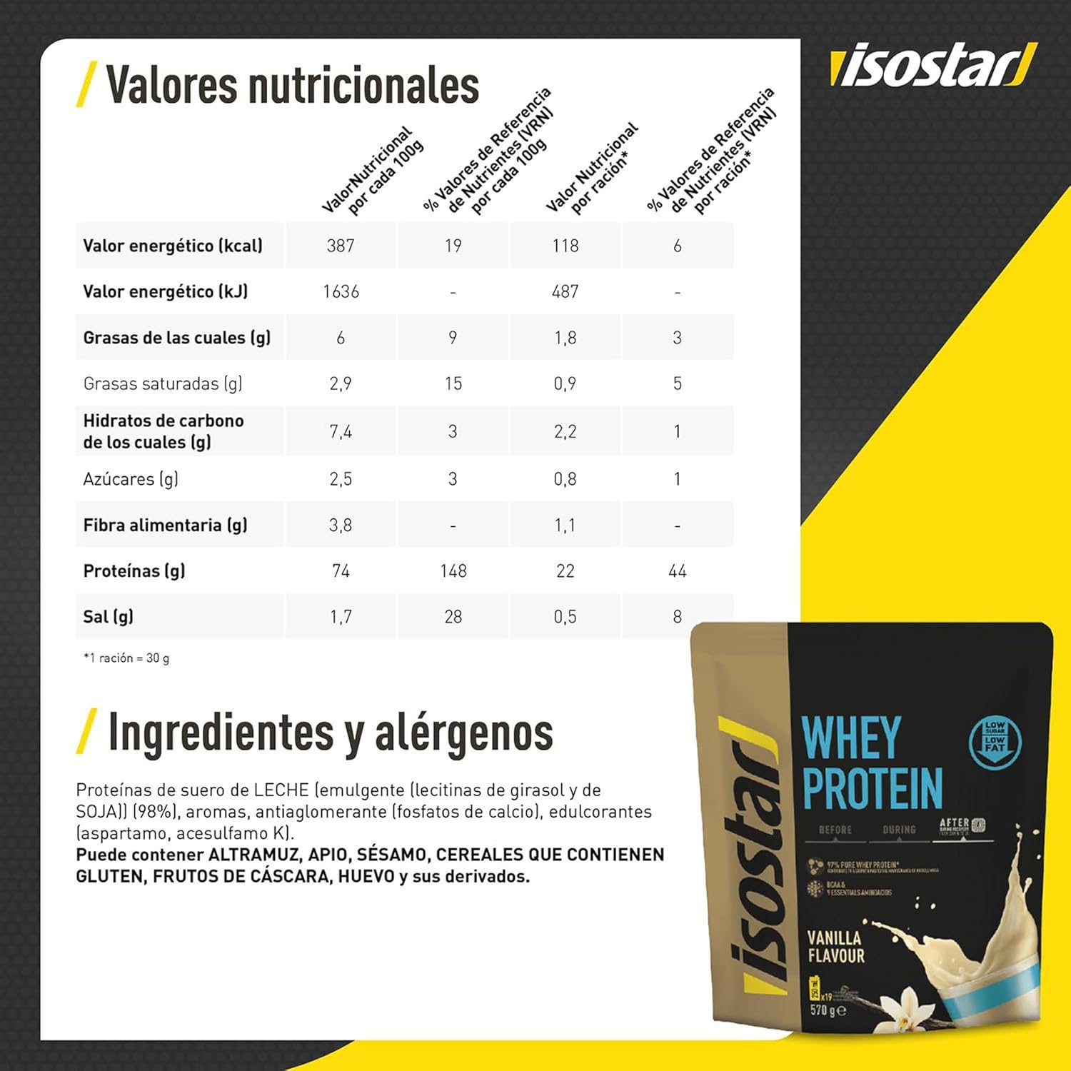 Thumbnail 4 de Isostar Whey Protein 💪 Rico en Proteínas y Bajo en Azúcares