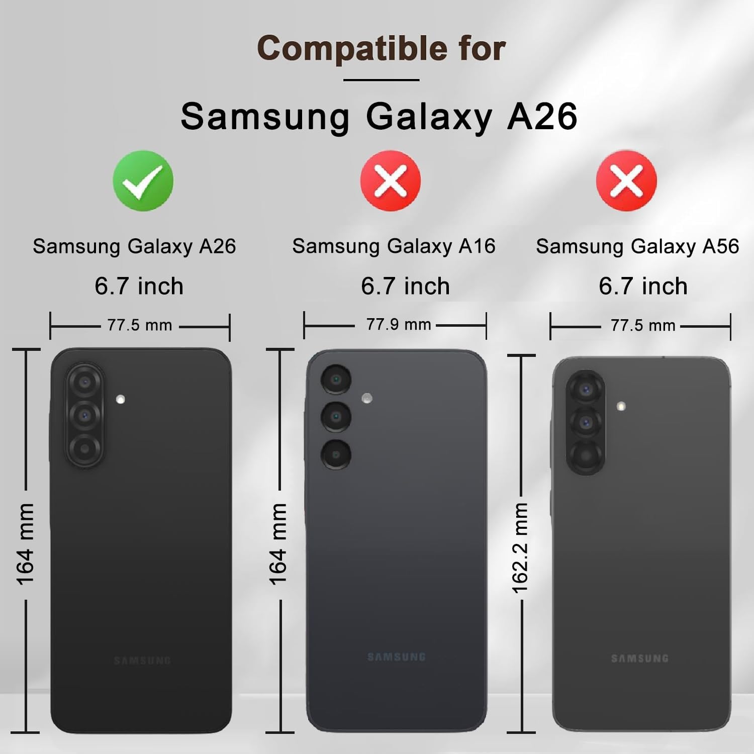 Thumbnail 1 de BOLELAW Wallet Case für Samsung Galaxy A26/A17 – stoßfestes PU-Leder mit Magnetverschluss & Standfunktion