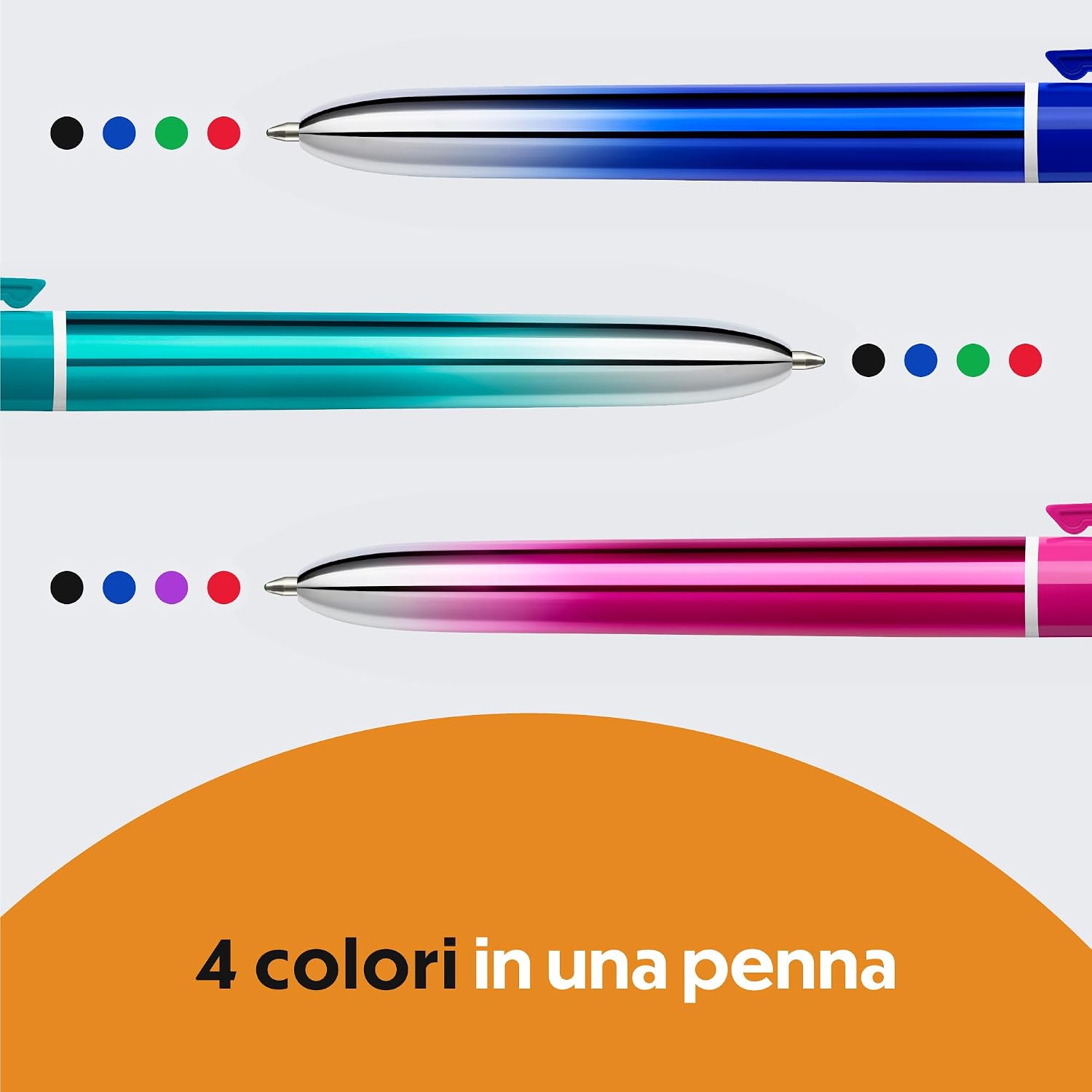 Thumbnail 2 de BIC 4 Colours Smooth 1 mm confezione da 5