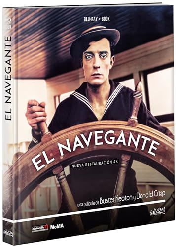 Detalle de El Navegante (Buster Keaton) Ed. libro 64 p. 🎬