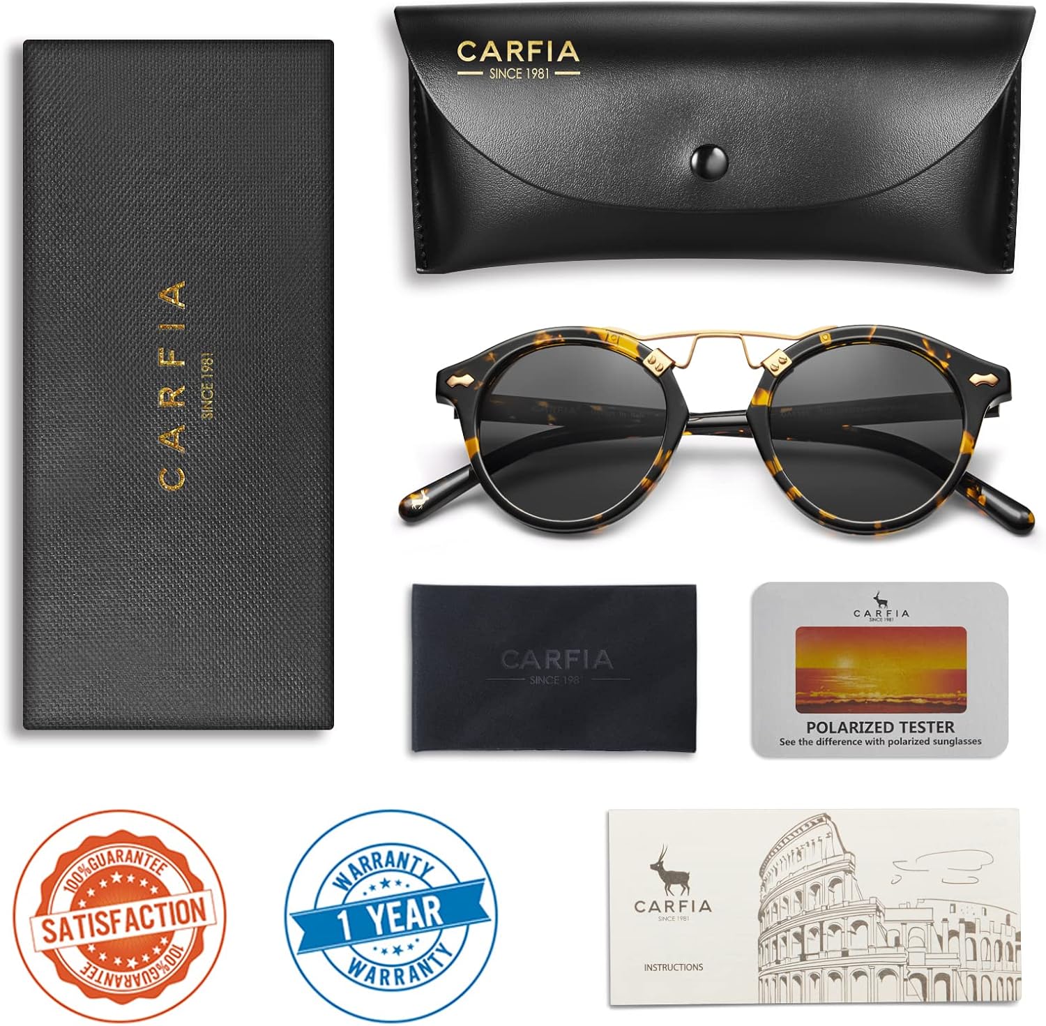 Thumbnail 6 de Carfia Round Polarized Sunglasses CA5395
