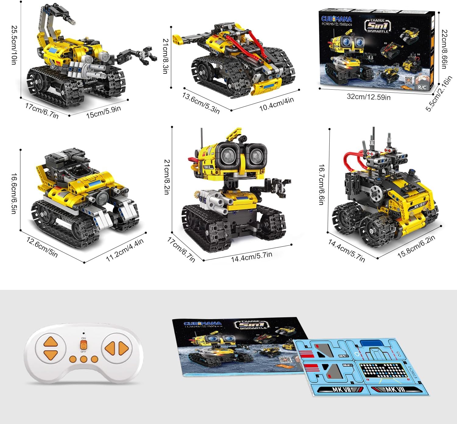 Thumbnail 6 de CUBIMANA Technik Roboter 560 Stück 🤖