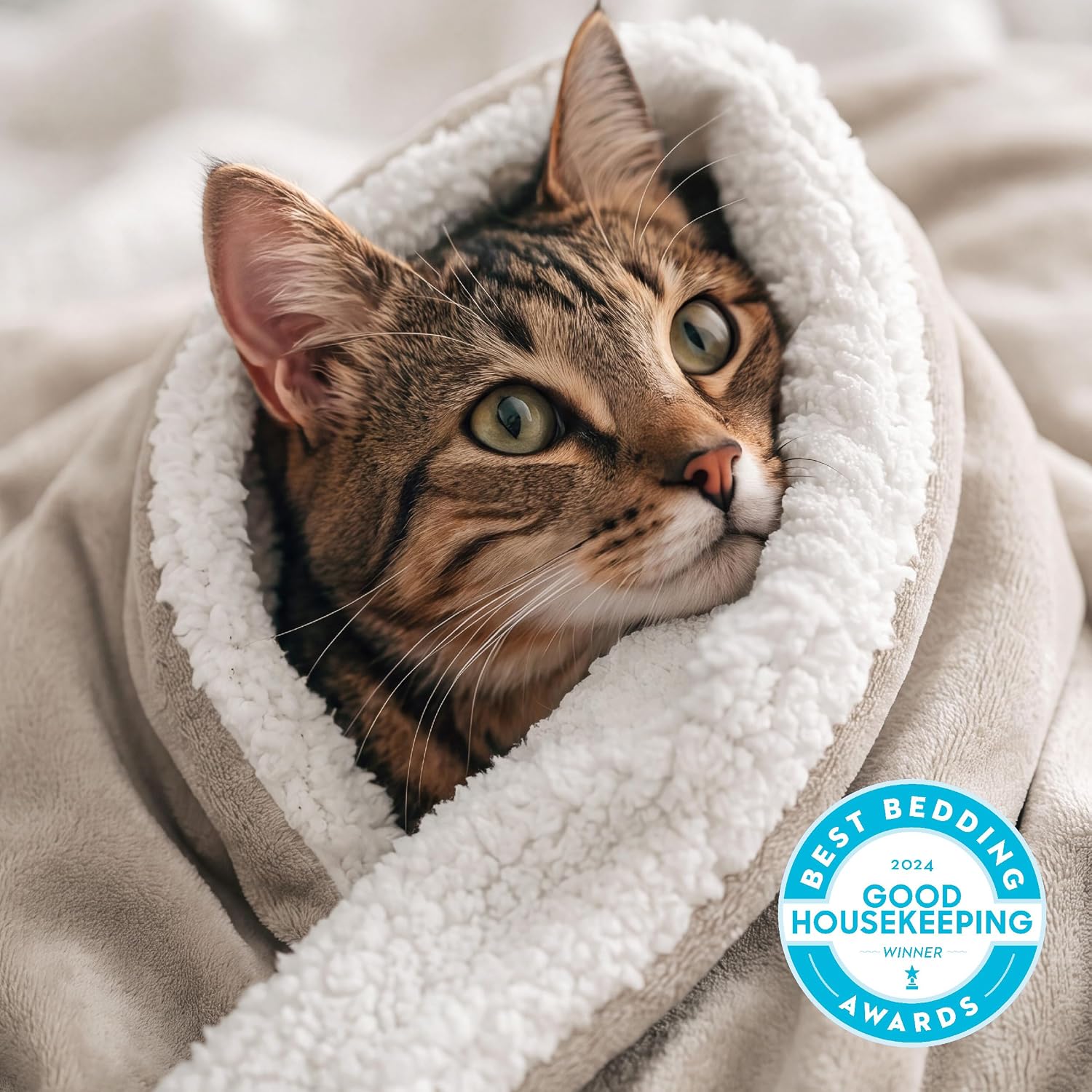 Thumbnail 1 de Bedsure Sherpa fleece blanket, 60 x 80 inches