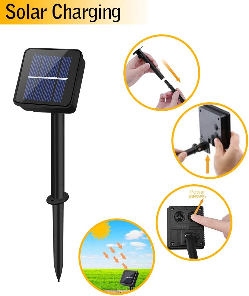 Thumbnail 2 de cshare Solar Lichterkette Außen 50 LED 5 m Warmweiß