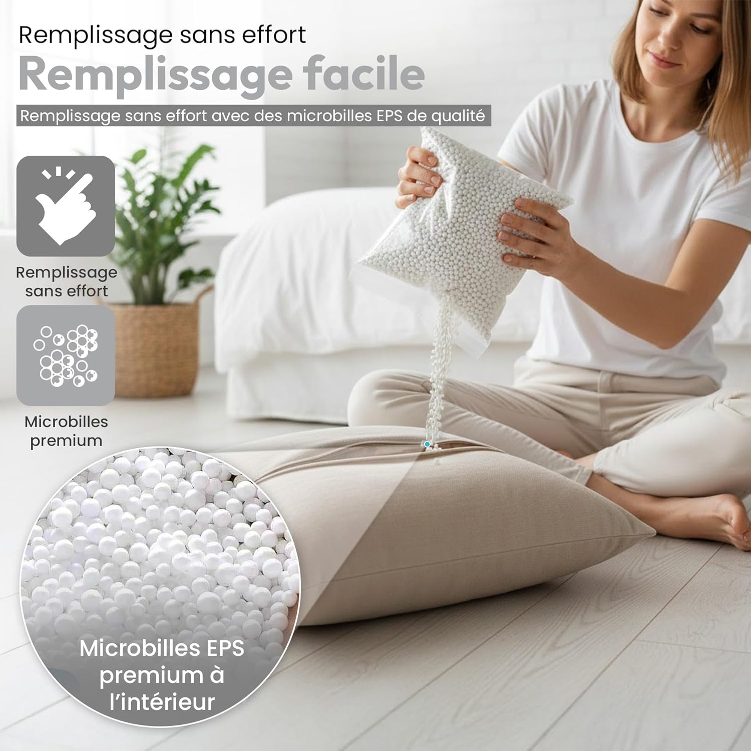 Thumbnail 2 de Lazy Bag Original – Perles en EPS pour remplir des sacs à fèves (10 litres)