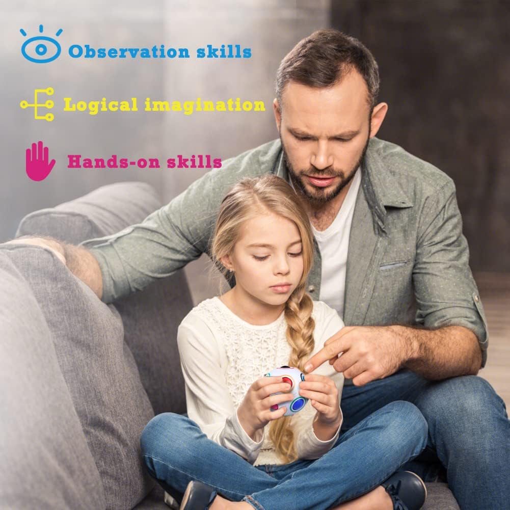 Detalle de EACHHAHA 2er-Set Regenbogen-Magic-Ball (Geschicklichkeitsspiel) – für Kinder & Erwachsene