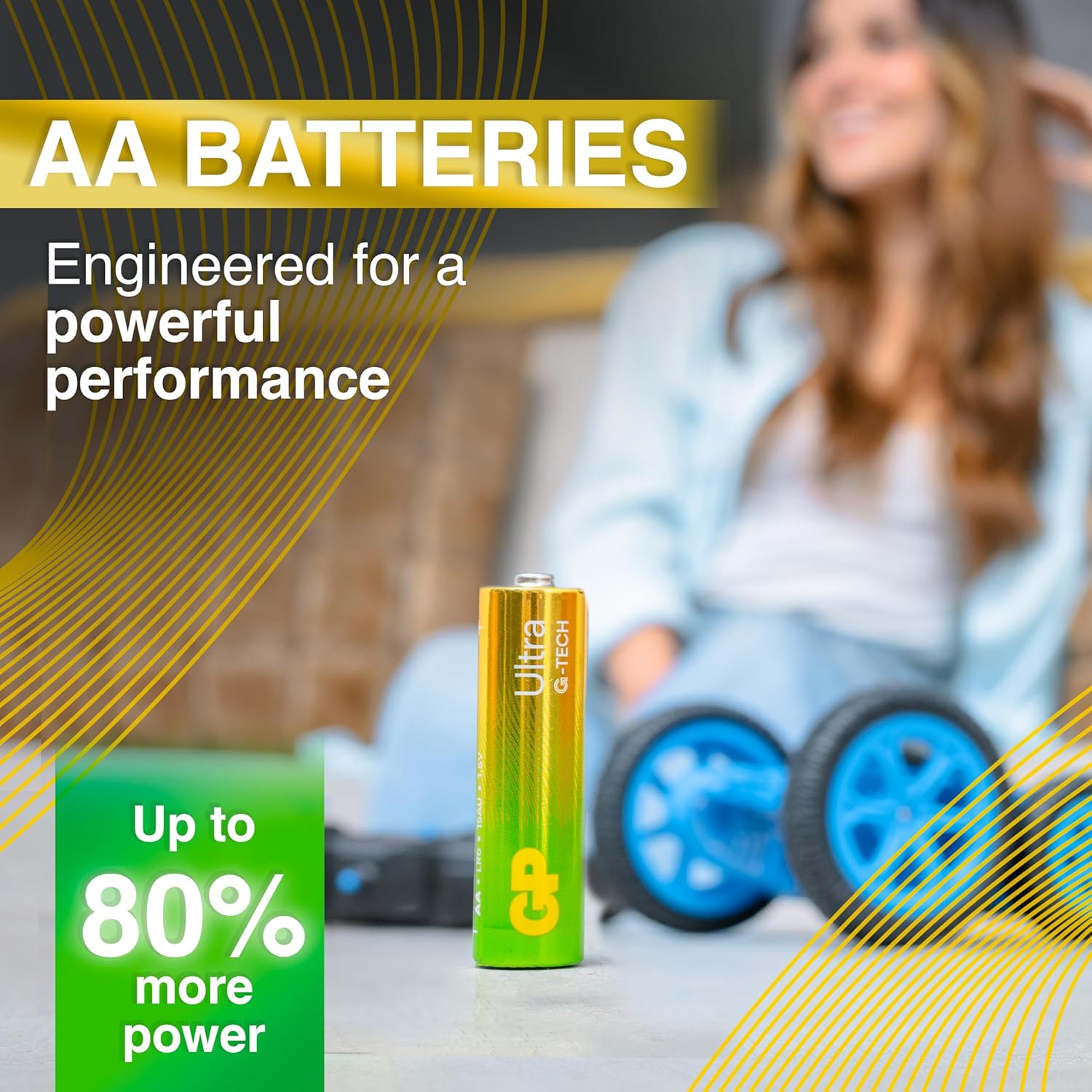 Detalle de GP Ultra AA Batteries 40 Pack (1.5V Alkaline) – Reliable Power for Everyday Devices