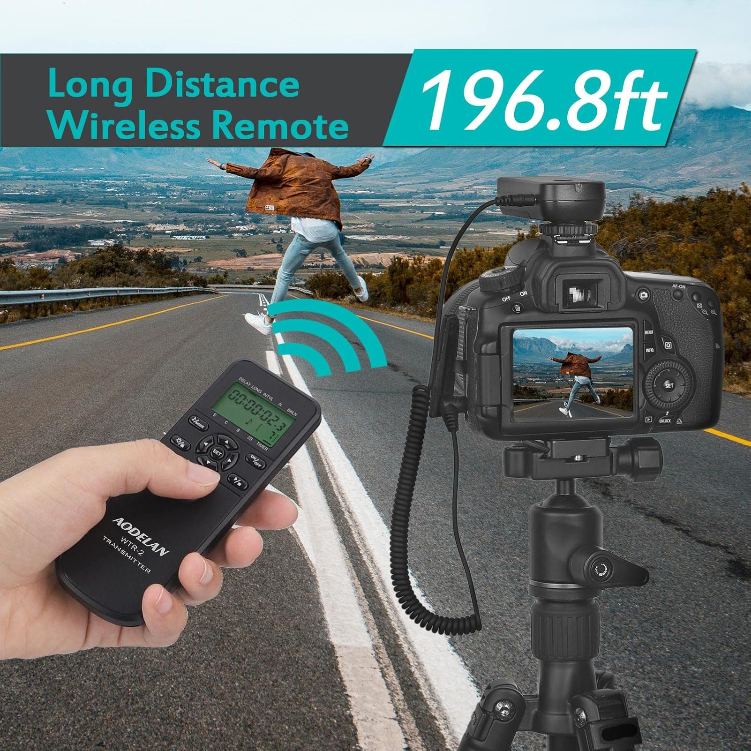 Detalle 2 de AODELAN Timer Remote Control Shutter Release for Sony ILCA-A77M2 and More