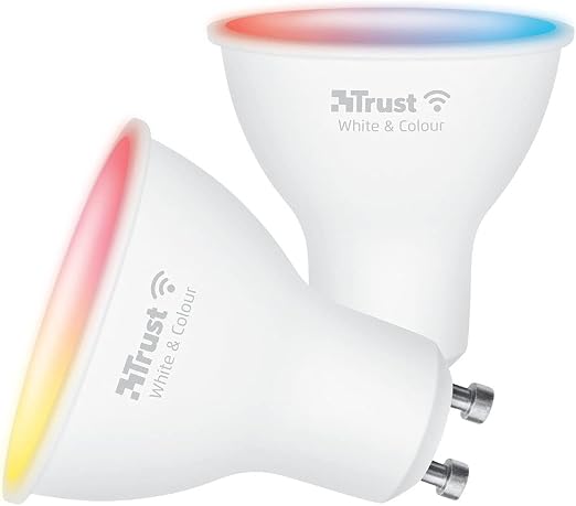 Detalle de Trust WiFi GU10 LED Bulb, Compatible con Alexa y Google 🌈