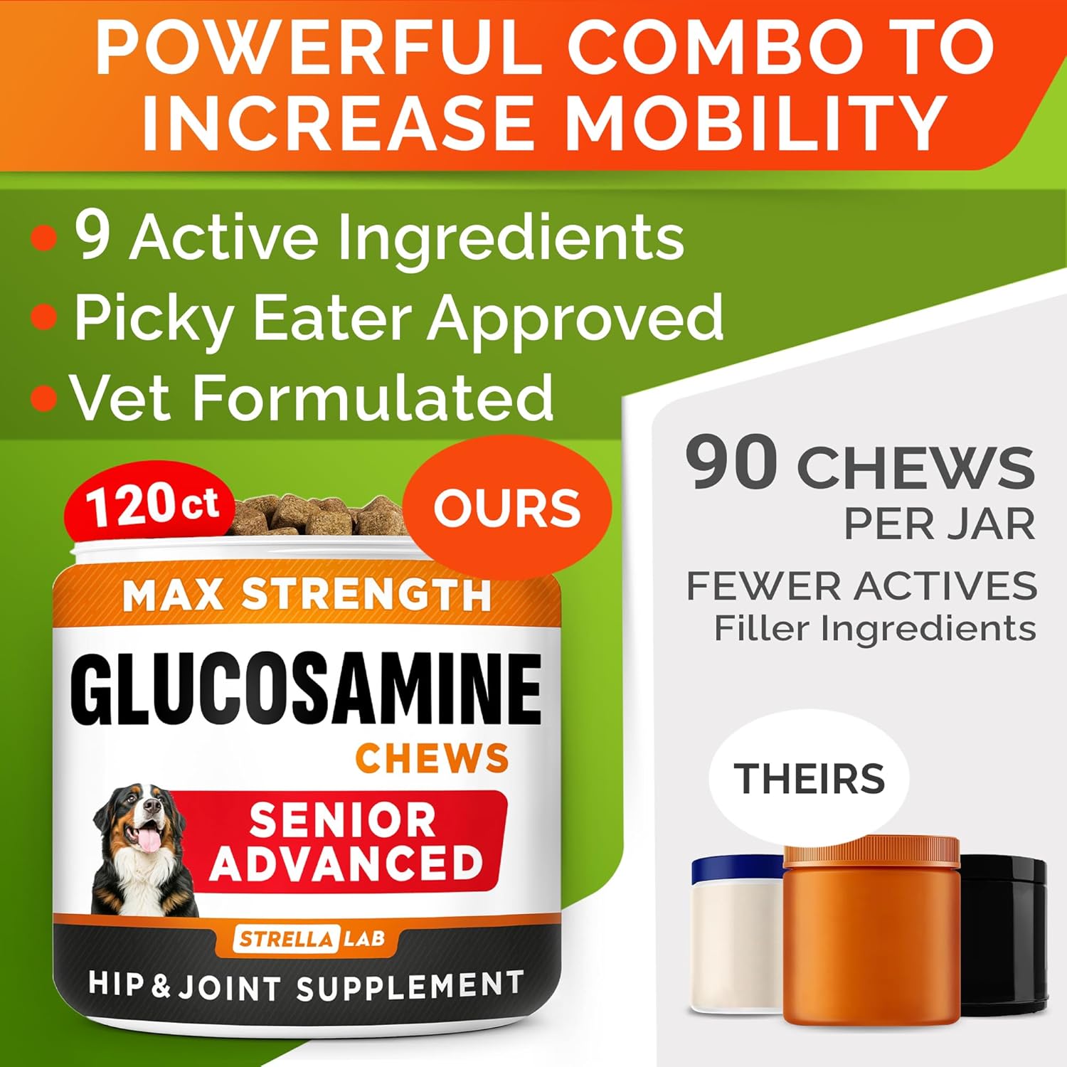 Thumbnail 4 de STRELLALAB Dog Joint Supplement, 120 Count