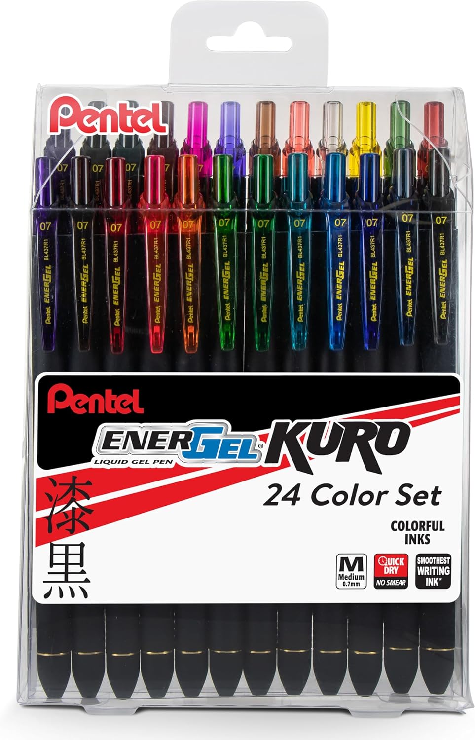 Detalle de Pentel EnerGel Kuro Gel Pen, 0.7 mm