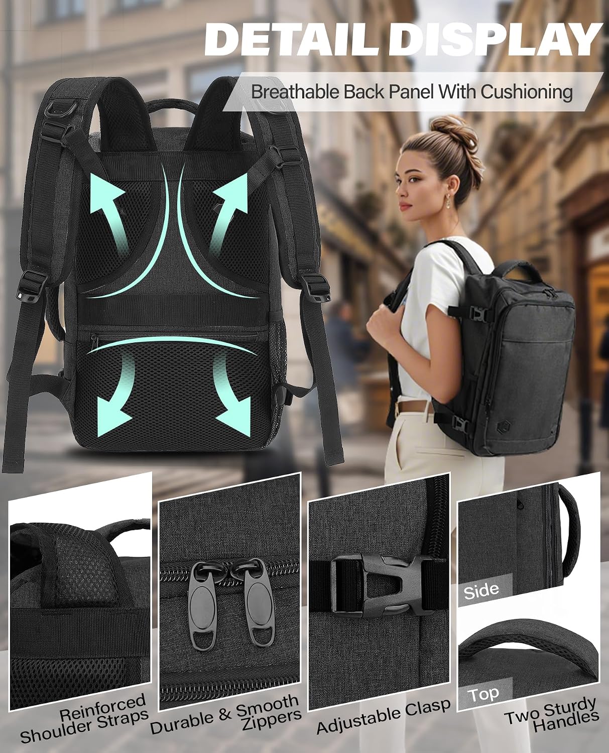 Thumbnail 4 de VANKEV Easyjet Cabin Bag 45x36x20