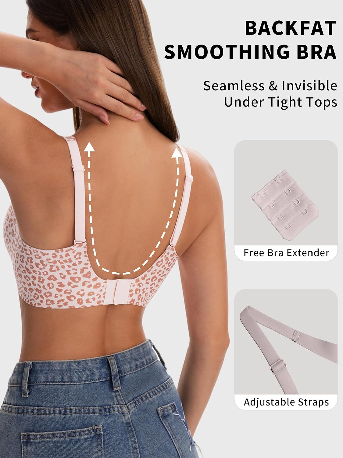 Detalle de ViShawtek Jelly Bras for Women: Wireless Gel Plunge Bralette with Seamless Comfort