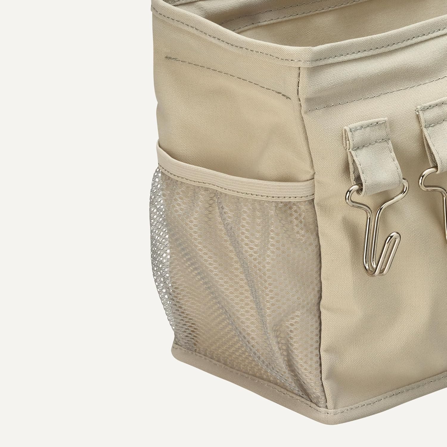 Detalle 2 de Amazon Basics Portaoggetti da appendere al comodino M 12 x 37 x 20 cm, lino grezzo