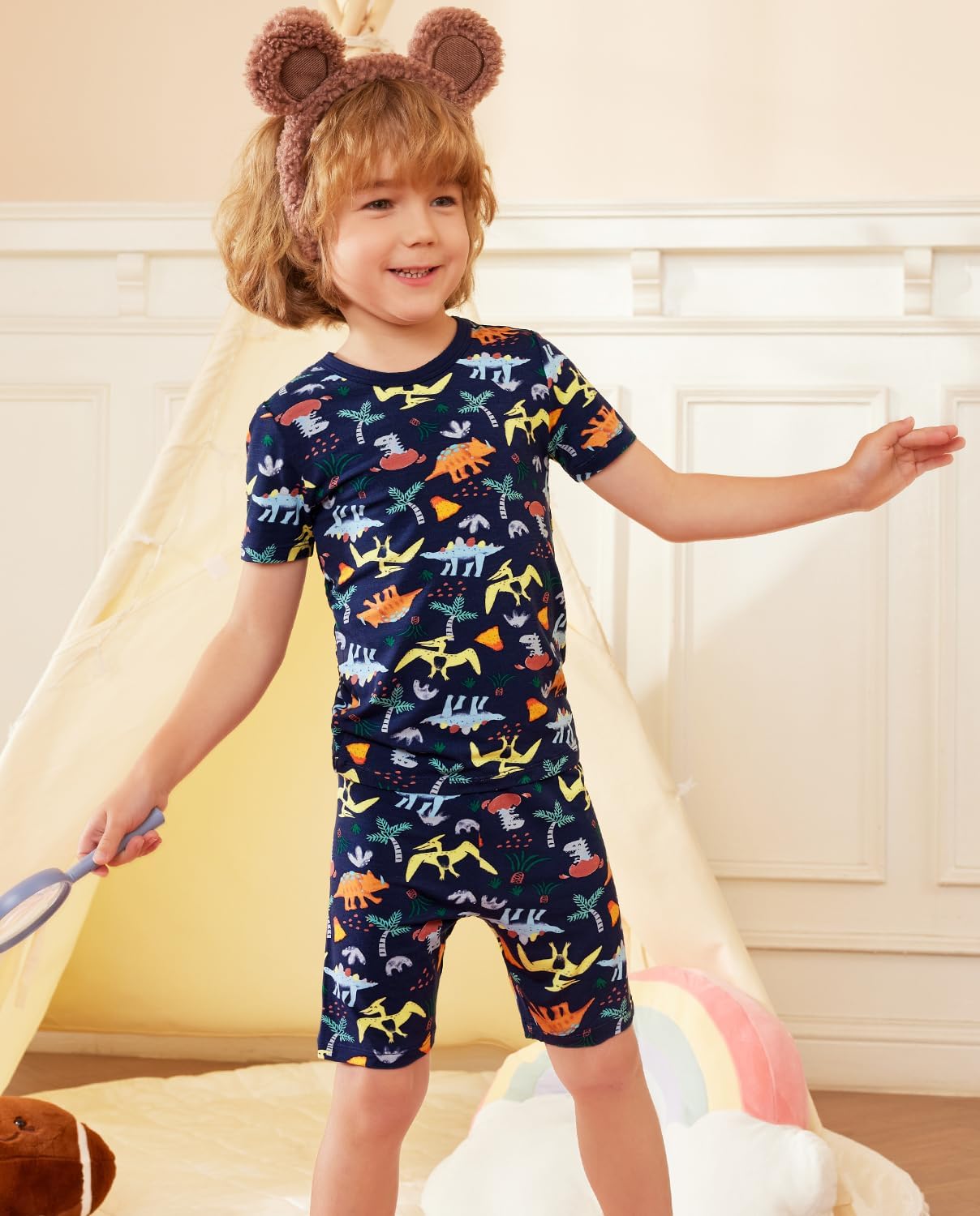 Thumbnail 6 de babee Reshinee Bamboo Viscose Toddler Car Pajamas Set (2-Piece) — 12M to 8Y