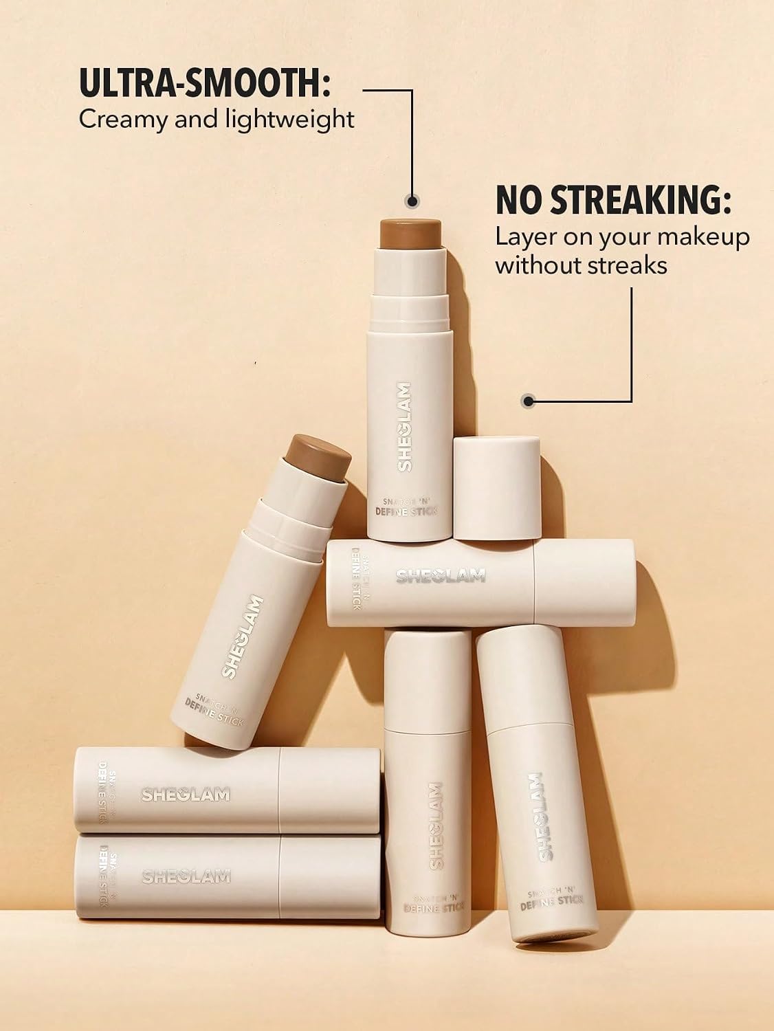 Detalle 2 de SHEGLAM Snatch 'n' Define Cream Contour Stick, Warm Honey