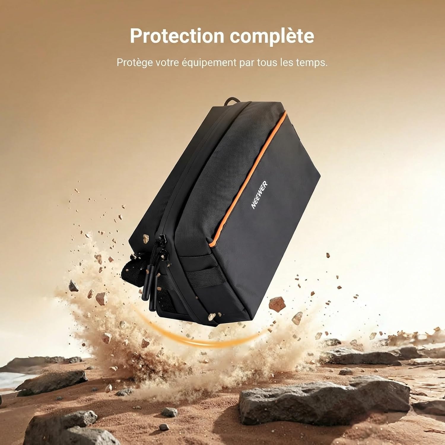 Detalle 2 de NEEWER Pochette Tech PB024 : étui de rangement étanche pour accessoires photo et électroniques