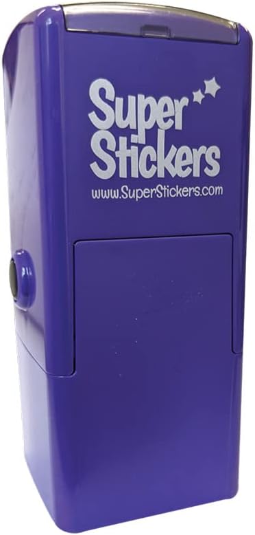 Detalle de SuperStickers Pre Inked Star Stamp for Teachers in Purple, 28mm