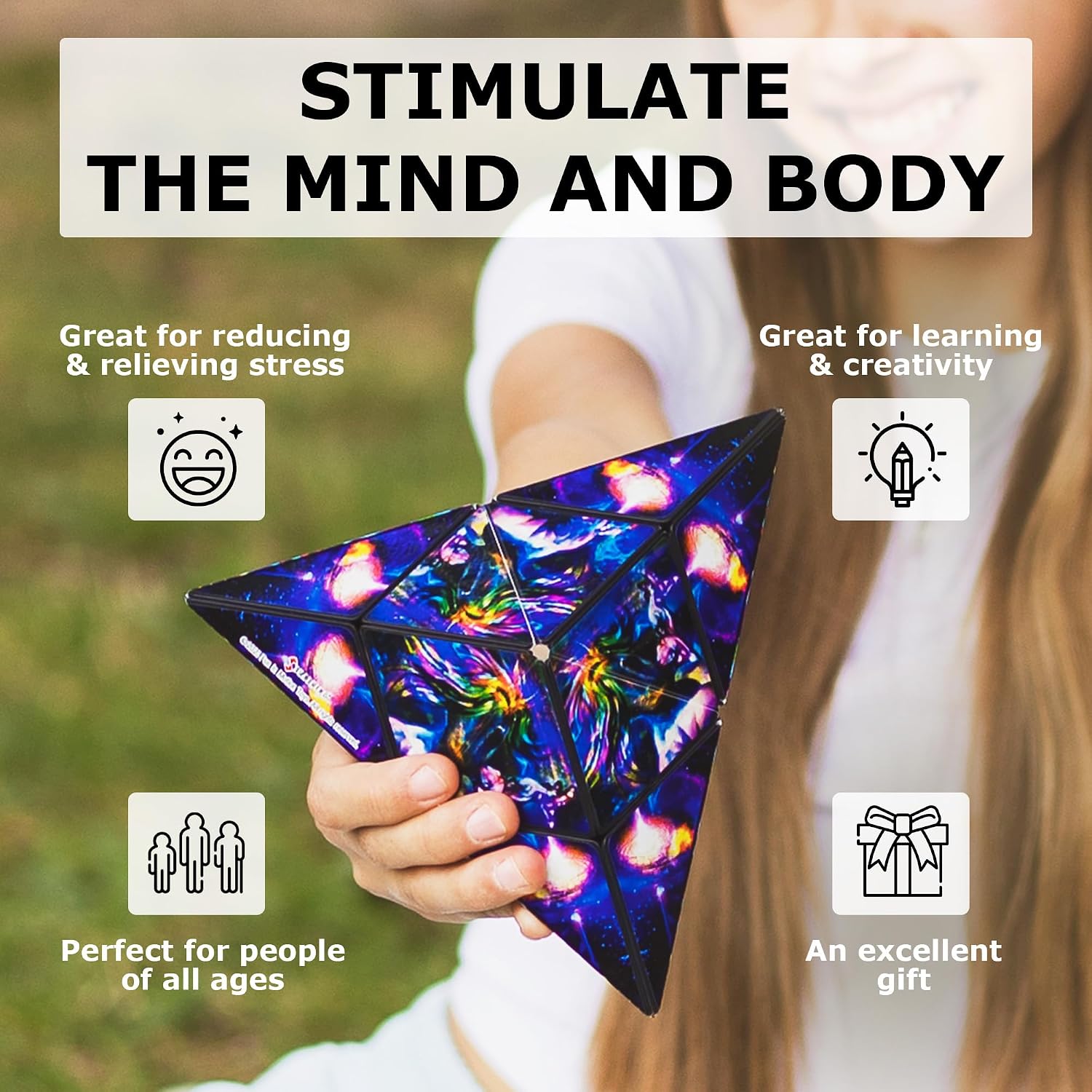 Detalle 2 de Shashibo Shape Shifting Box (The Chameleon) magnetic puzzle cube that transforms into 100+ shapes