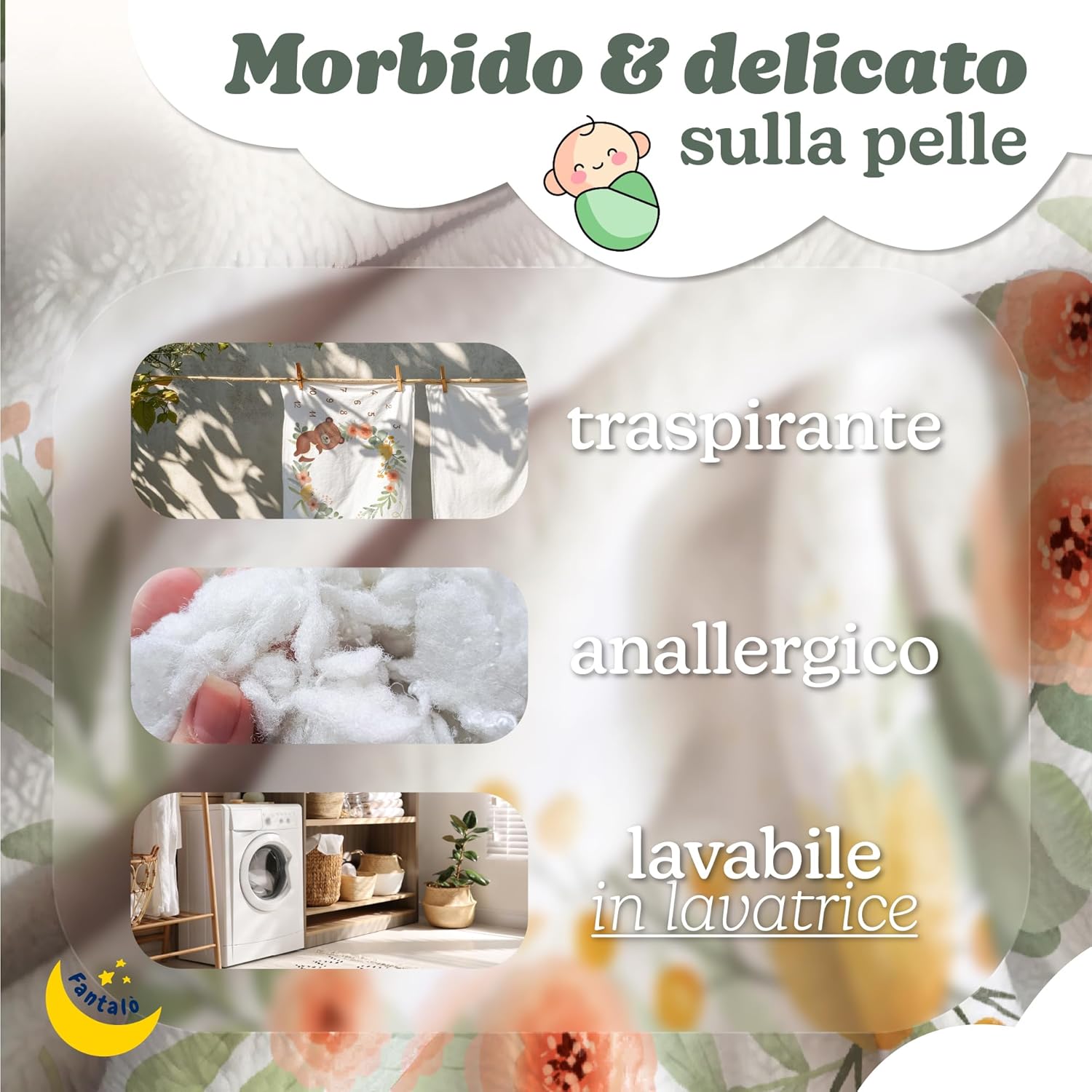 Thumbnail 1 de Fantalò Coperta Mesi Neonato per Foto – Orsacchiotto o Volpacchiotto, Idea Regalo Neonato