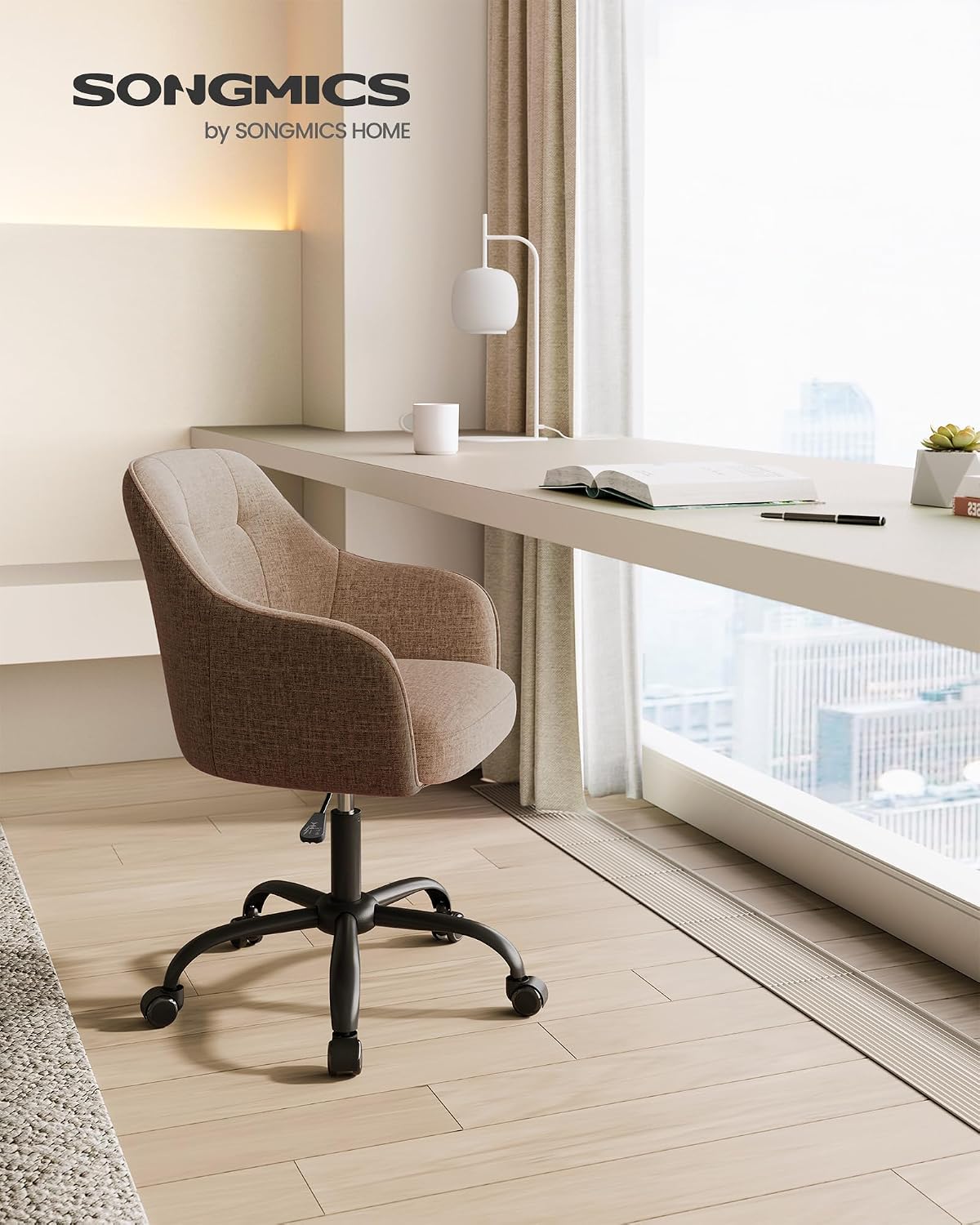 Detalle 2 de SONGMICS Homeoffice-Drehstuhl bis 110 kg