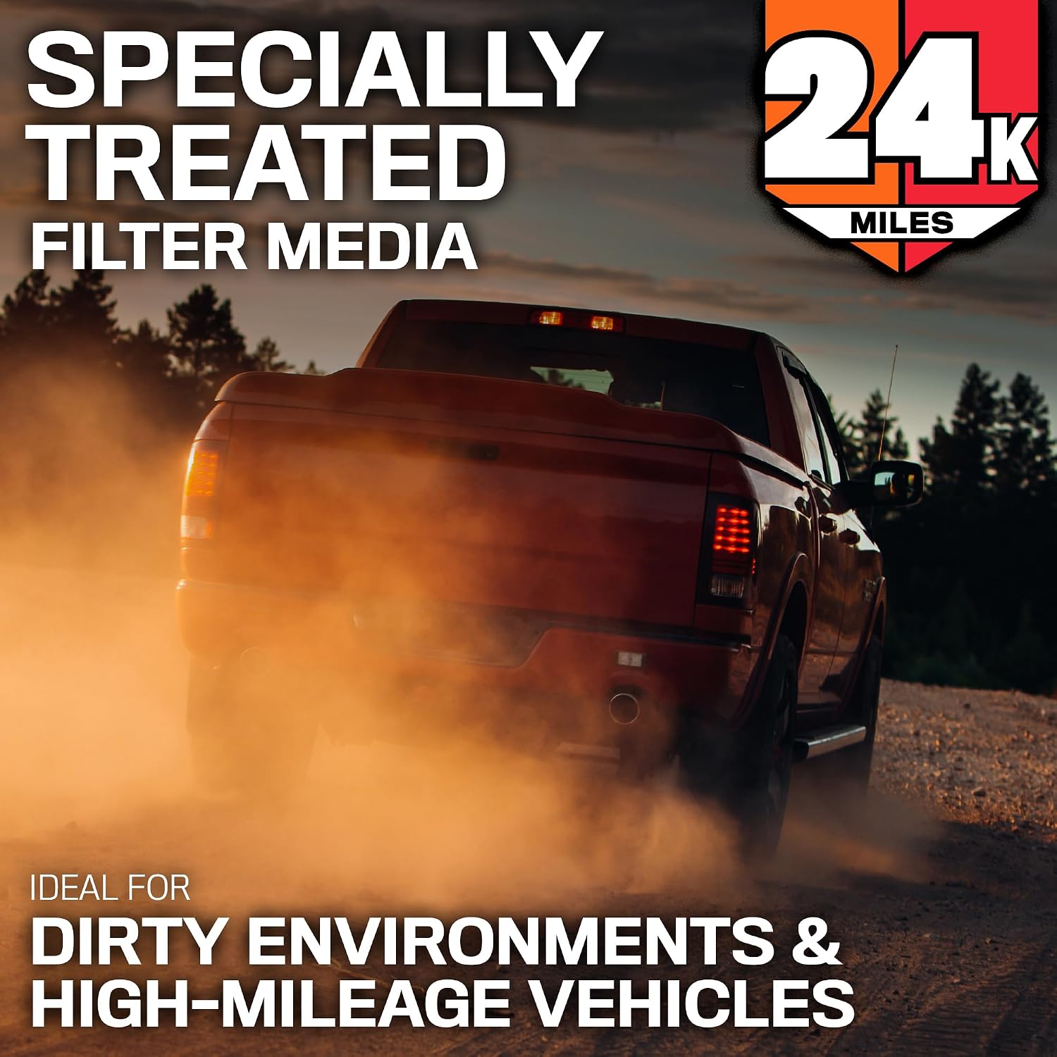 Thumbnail 3 de K&N Engine Air Filter Extended Life 24,000 Miles (KNF-2993) – Practical reliability for Ford, Lincoln and Volvo models